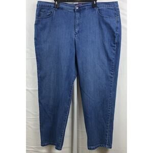 Gloria Vanderbilt Amanda Denim Jeans Women Plus 24W Blue Stretch Straight Leg